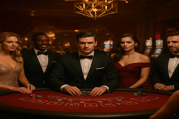 লাইভ টেবিল গেমসের পরিবেশে ডিলারের উপস্থিতি